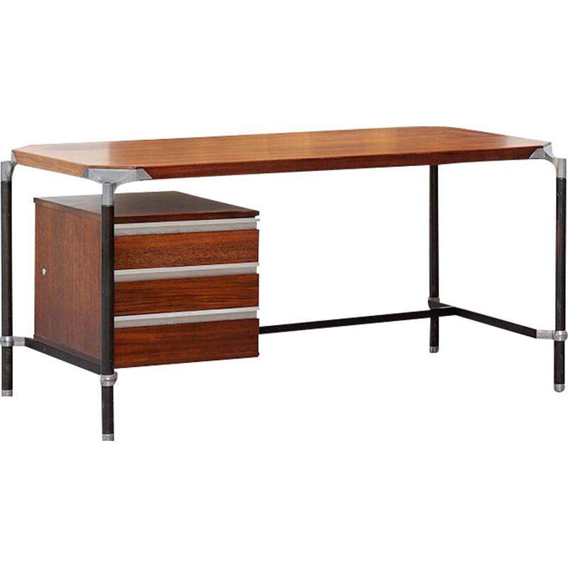 Vintage Ico Parisi rosewood desk for MIM 1960