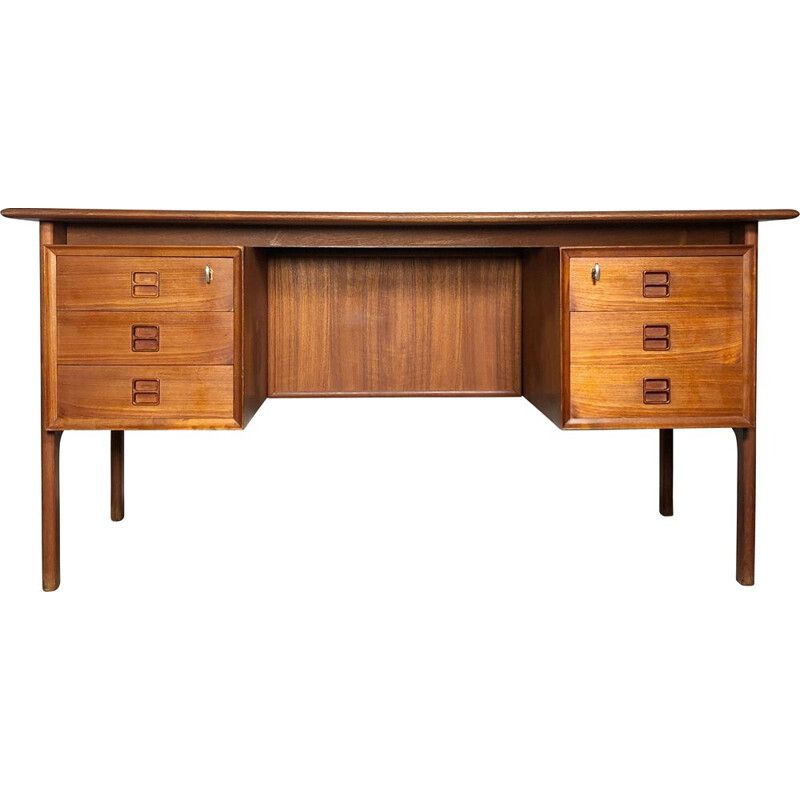 Vintage teak desk by Danish Arne Vodder 1960