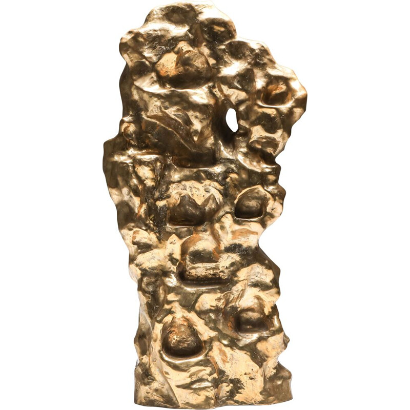 Vintage Bronze Lava Sculpture  2010