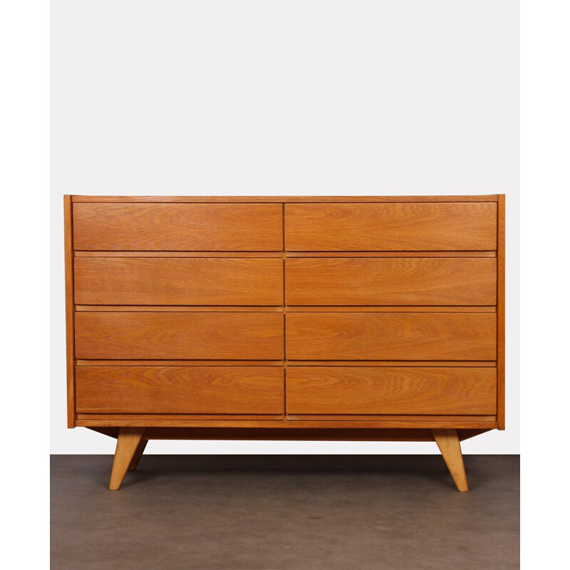 Vintage 8-drawer chest by Jiri Jiroutek, model U-453, 1960