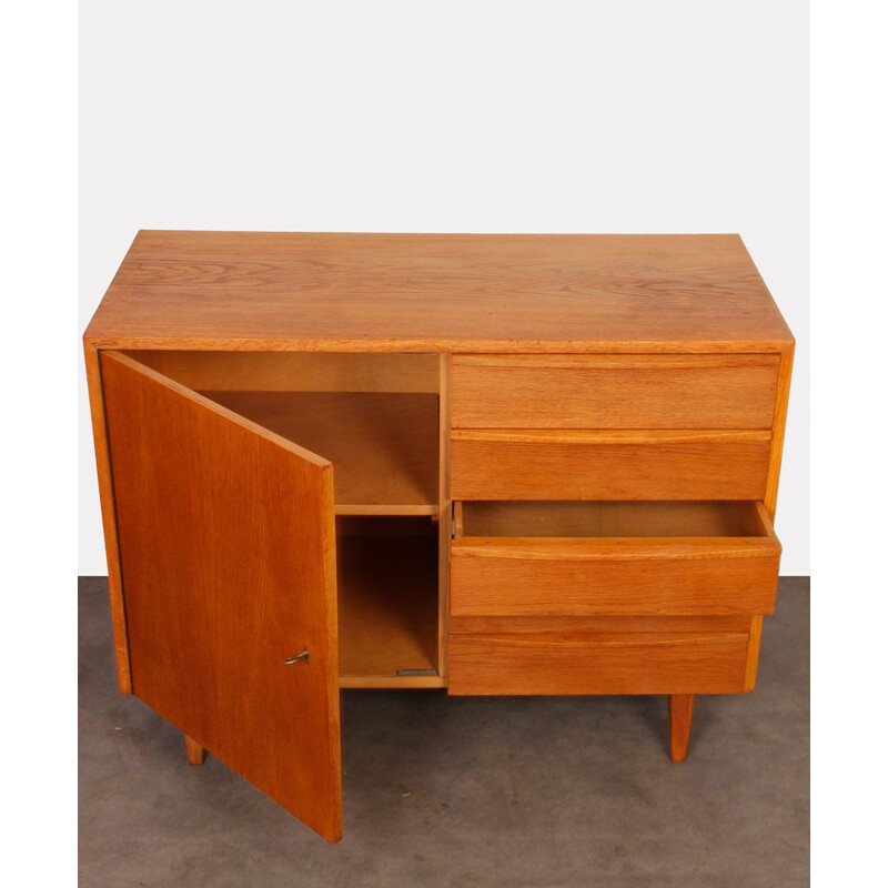 Vintage oak chest of drawers by Drevozpracujici podnik, 1960
