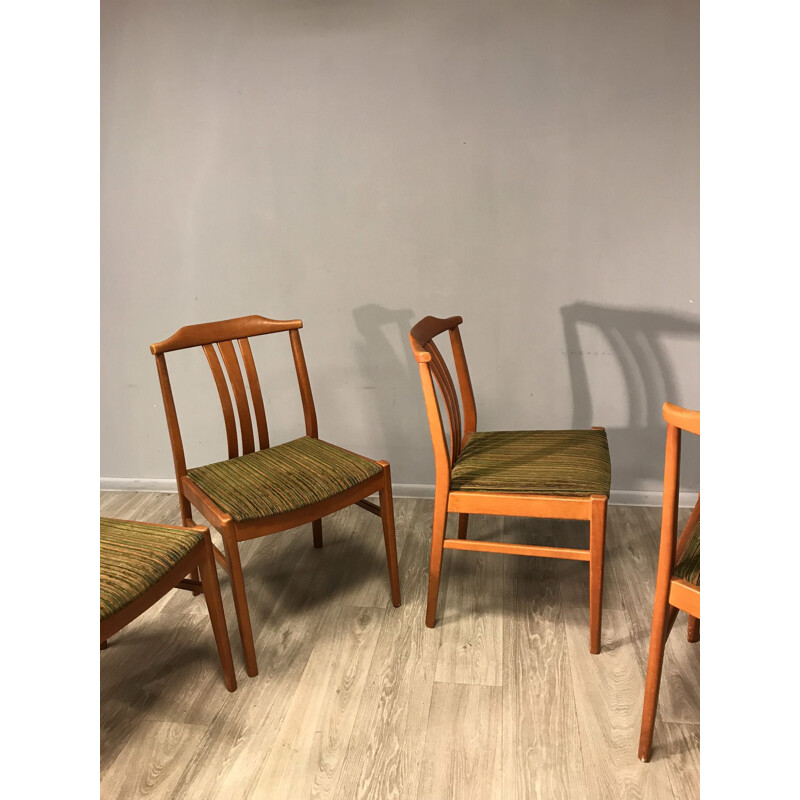 Ensemble de 4 chaises vintage suédoises 1970