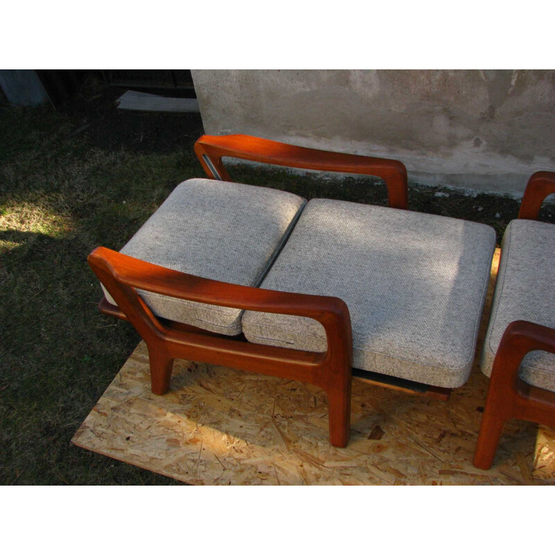 Pair of Mid-Century Teak Lounge Chairs by Juul Kristensen Danish 1960