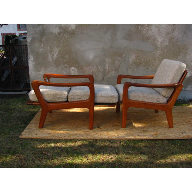 Pair of Mid-Century Teak Lounge Chairs by Juul Kristensen Danish 1960