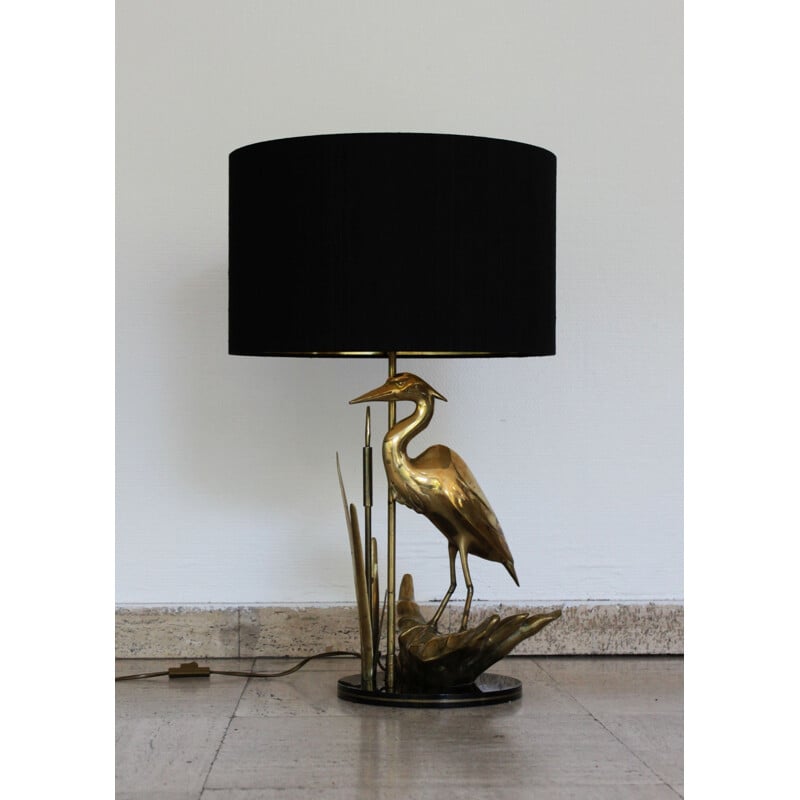 Vintage Heron Lamp 1970