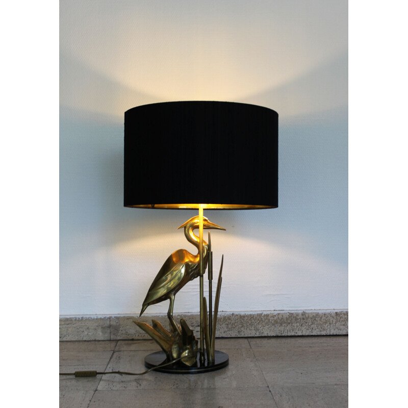 Vintage Heron Lamp 1970