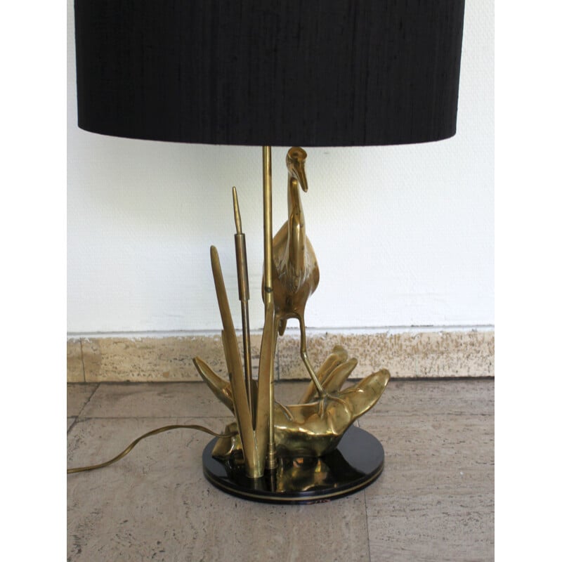 Vintage Heron Lamp 1970