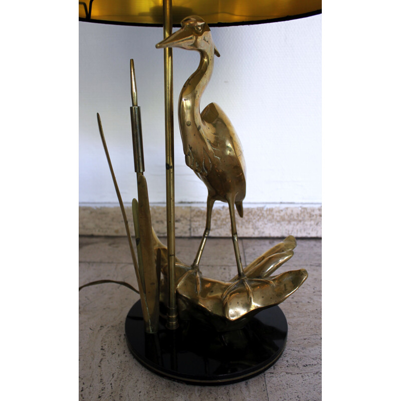 Vintage Heron Lamp 1970