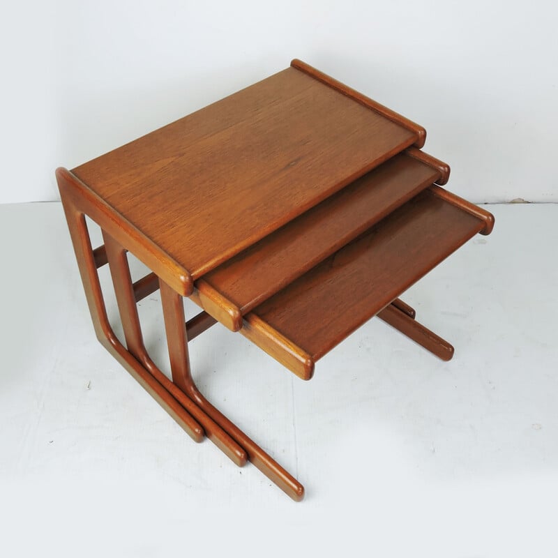 Vintage Modern Nesting Tables by Salin Nyborg Danish 1960s