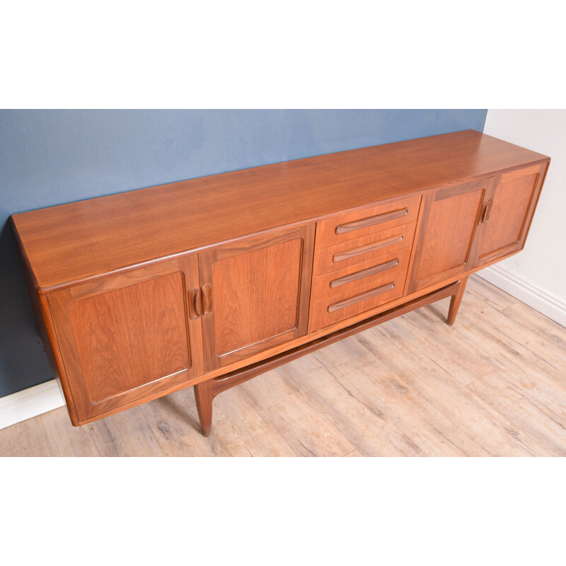 Long vintage G Plan Fresco Teak Sideboard Cabinet By Viktor Wilkins