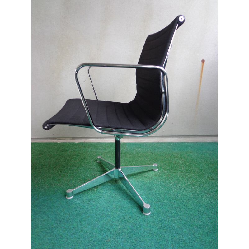 Chaise de bureau vintage EA108 par Charles & Ray Eames ed. Herman Miller Aluminium 1960