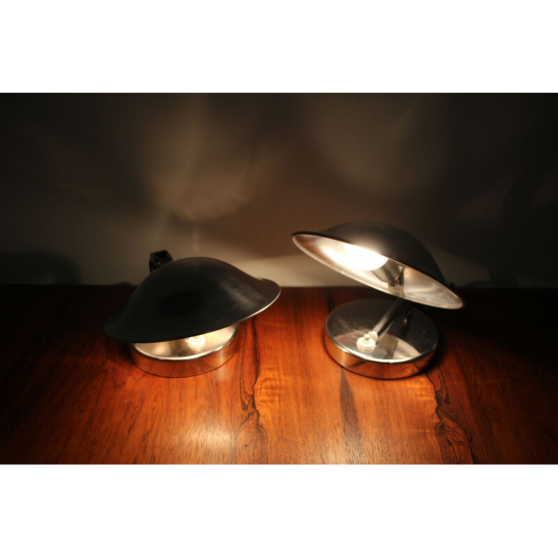 Pair of vintage Table Lamps  by Josef Hurka for Napako,Art Deco 1930s