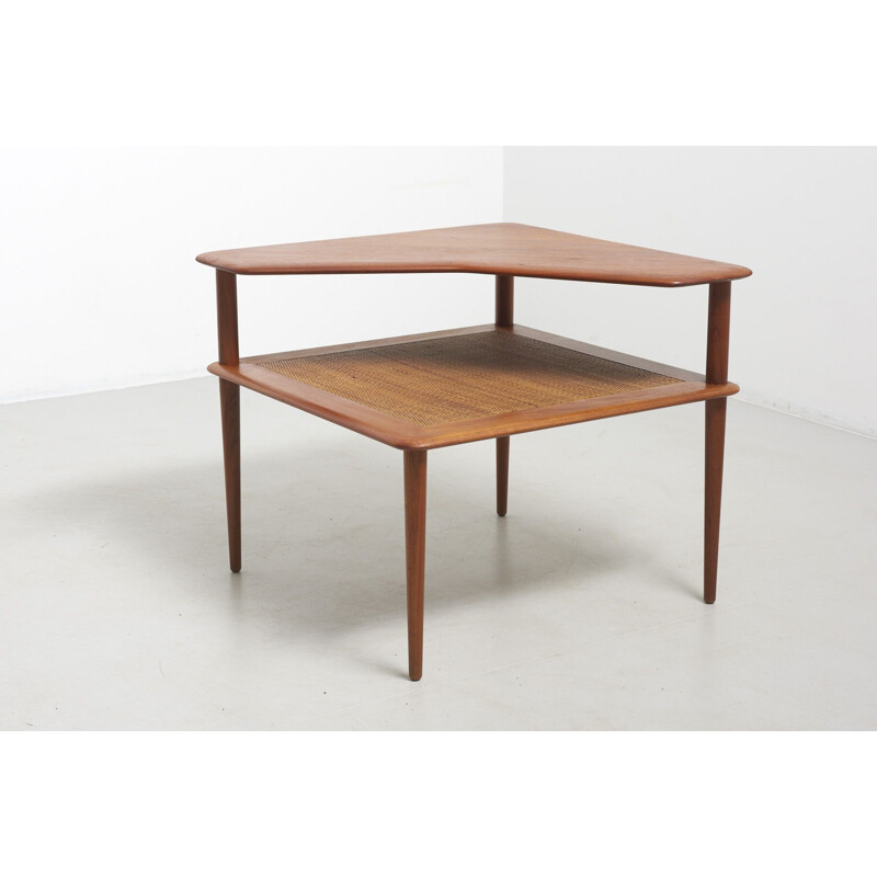 Table Vintage de Peter Hvidt & Orla Mølgaard-Nielsen Minerva Corner pour France et le Søn, Danemark 1950