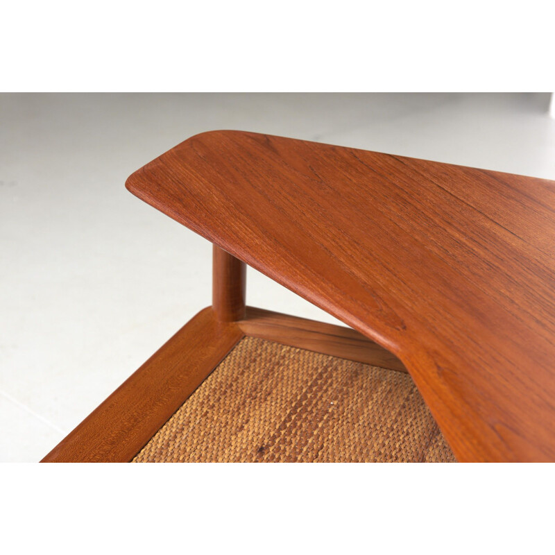 Vintage Table by Peter Hvidt & Orla Mølgaard-Nielsen Minerva Corner for France & Søn, Denmark 1950s