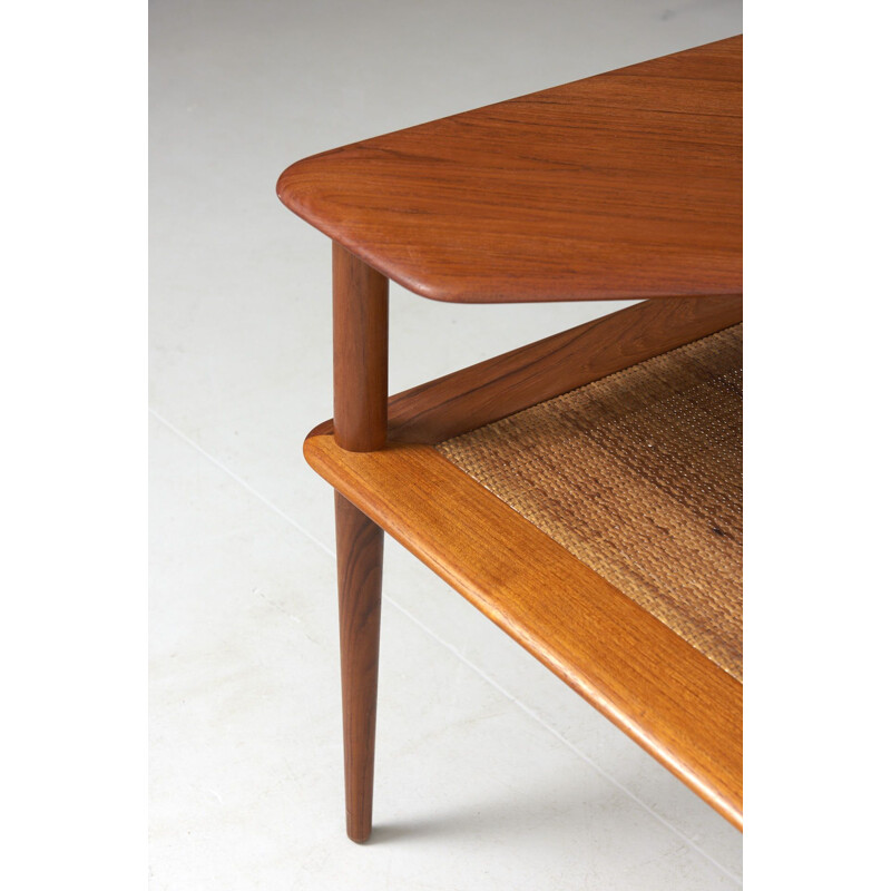 Vintage Table by Peter Hvidt & Orla Mølgaard-Nielsen Minerva Corner for France & Søn, Denmark 1950s