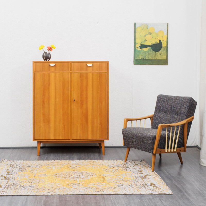 Mid Century highboard  dresser walnut 1950s