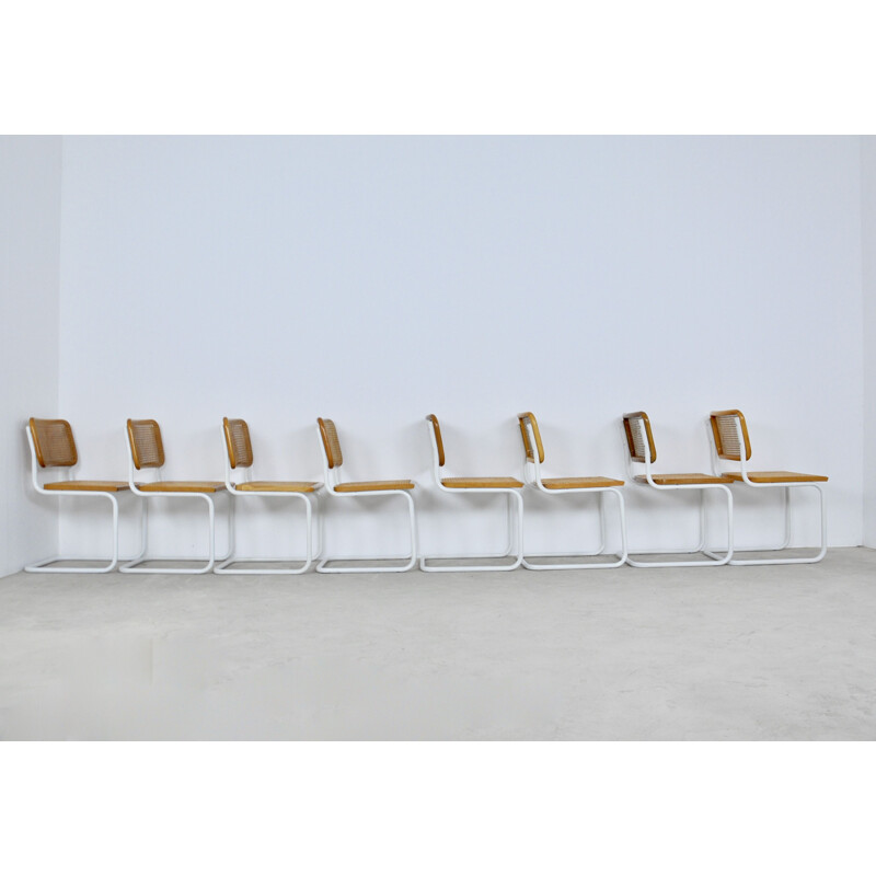 Ensemble de 8 chaises vintage B32 par Marcel Breuer