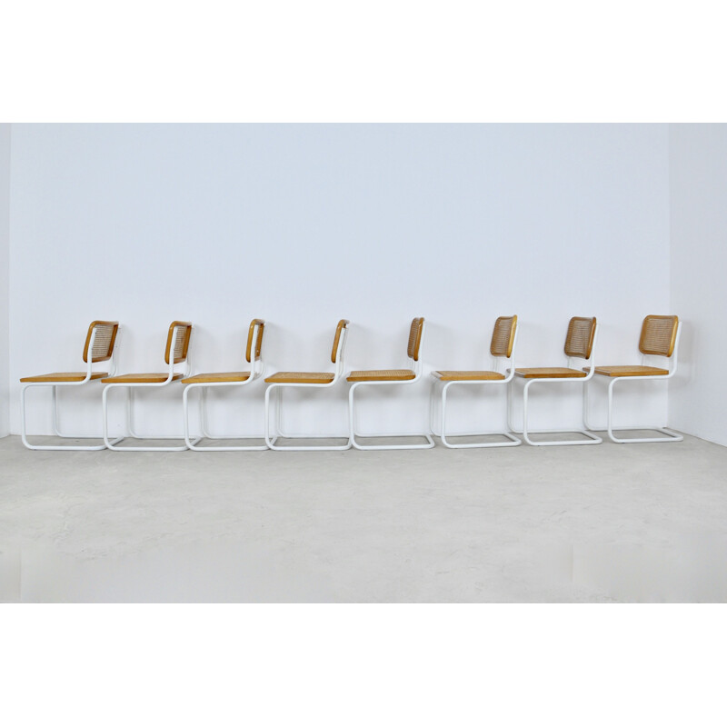 Ensemble de 8 chaises vintage B32 par Marcel Breuer