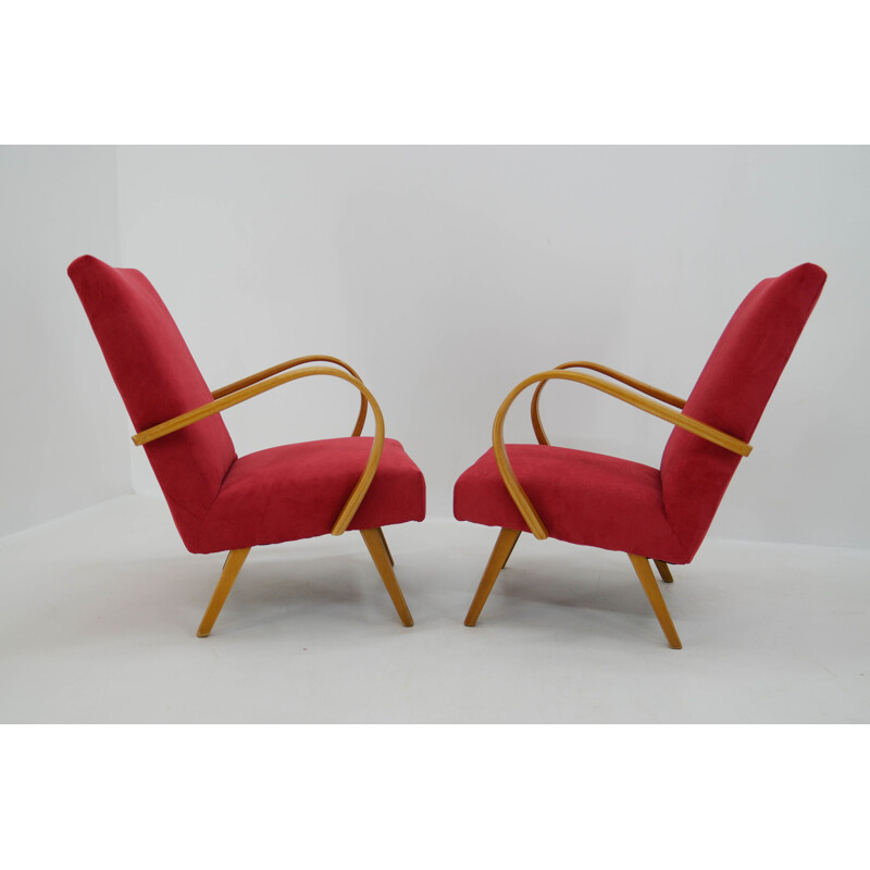 Paire de fauteuils vintage de Jaroslav Smidek 1960