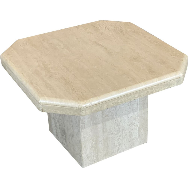 Vintage coffee table in Travertine 