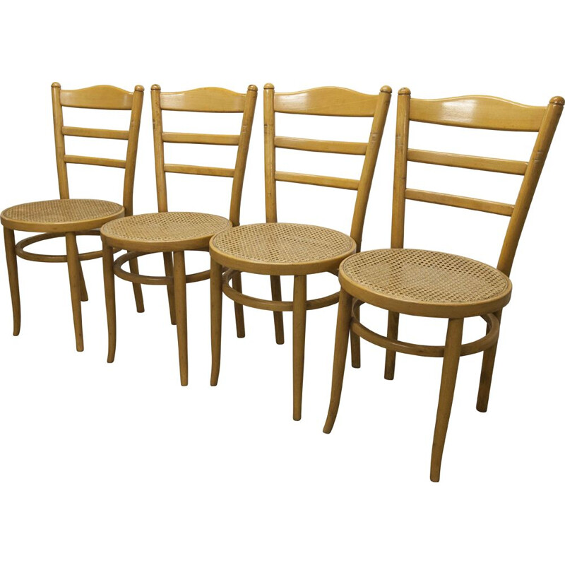4 vintage Baumann chairs model Anteuil 1986