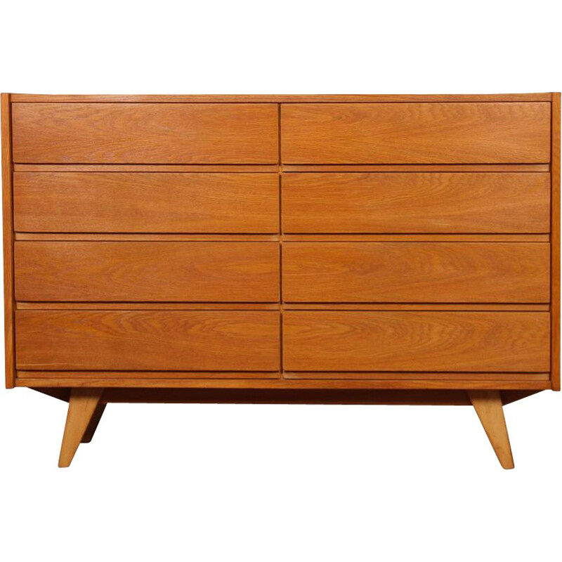 Vintage 8-drawer chest by Jiri Jiroutek, model U-453, 1960