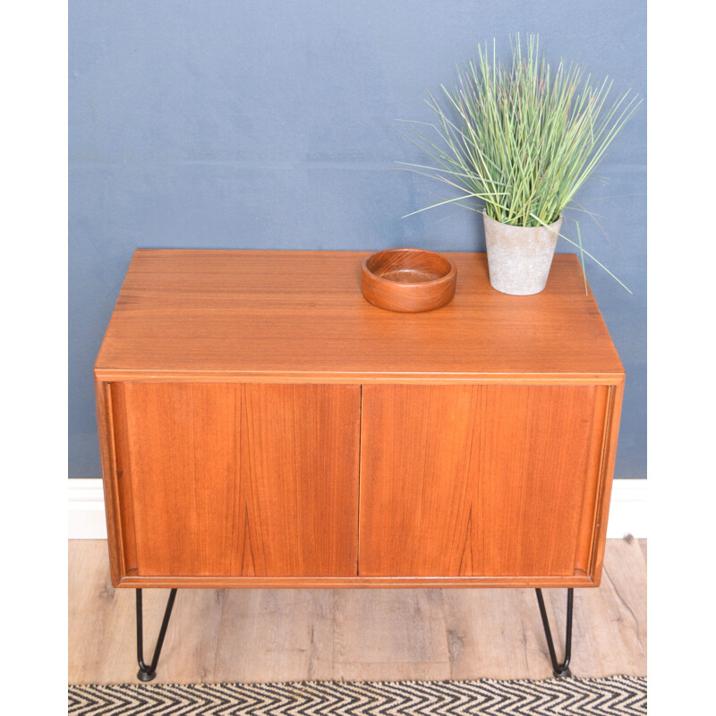 Vintage Teak Sideboard  G Plan Five Form TV Cabinet Hair Pin Legs 1960s