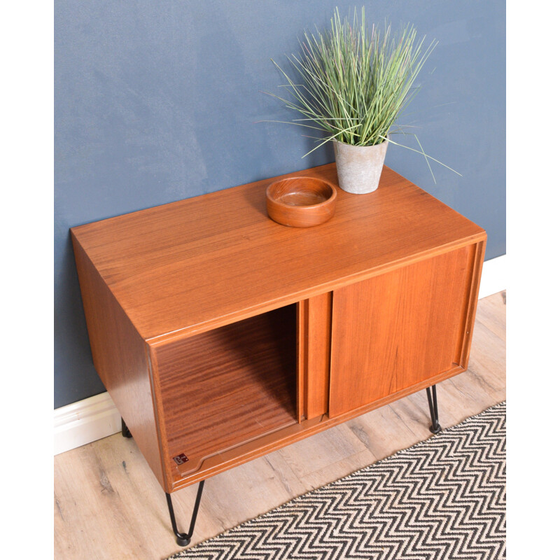 Vintage Teak Sideboard  G Plan Five Form TV Cabinet Hair Pin Legs 1960s