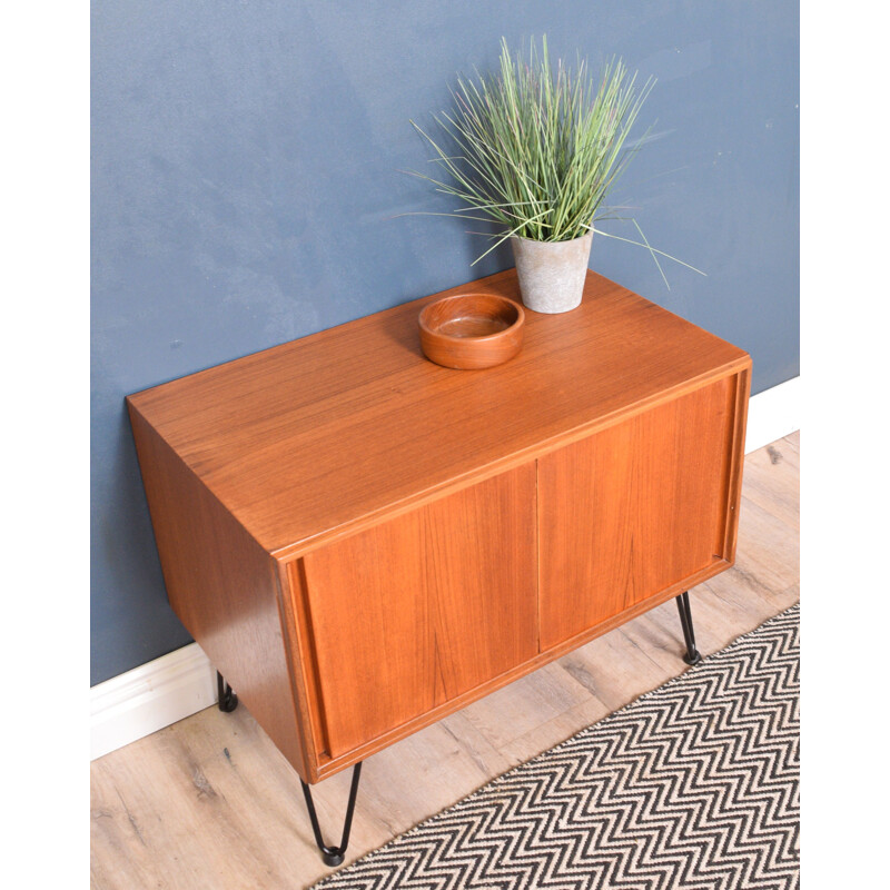 Vintage Teak Sideboard  G Plan Five Form TV Cabinet Hair Pin Legs 1960s