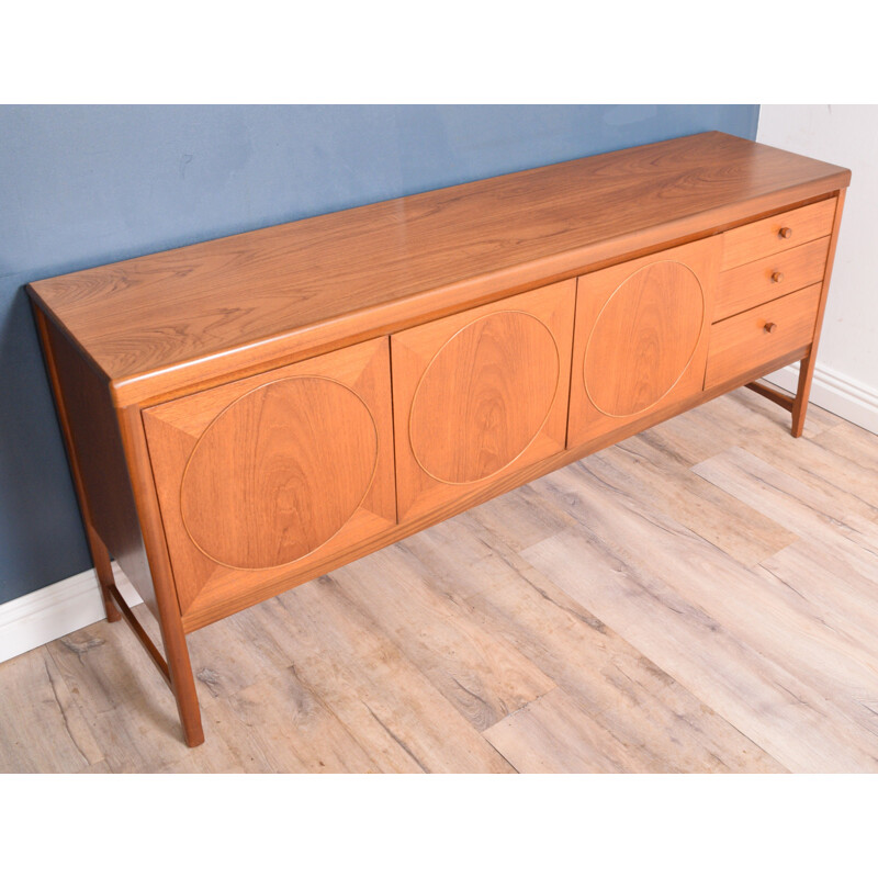 Vintage Sideboard Teak Nathan Circles 1960s