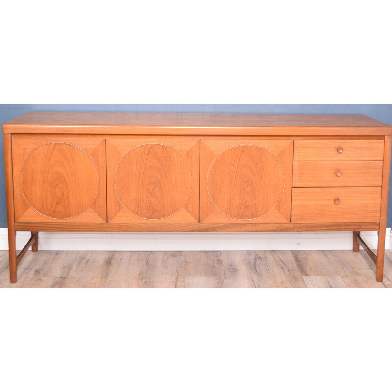 Vintage Sideboard Teak Nathan Circles 1960s