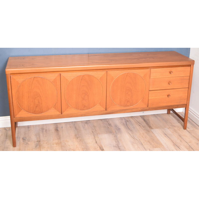 Vintage Sideboard Teak Nathan Circles 1960s