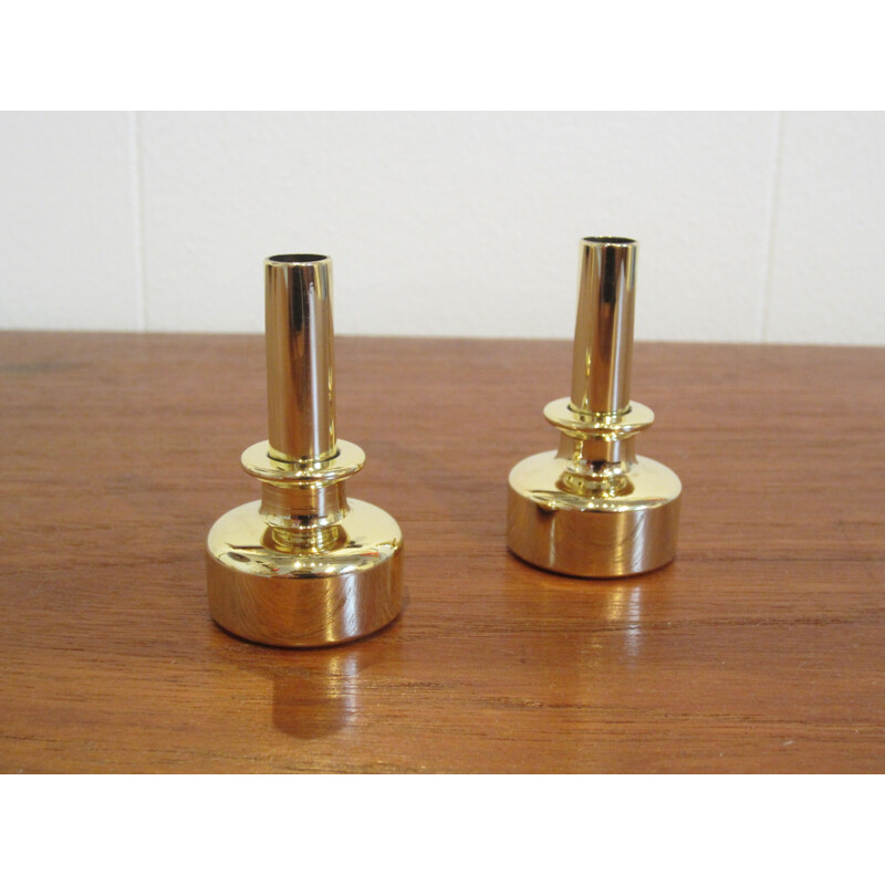 Pair of vintage L92 candlesticks by Hans-Agne Jakobsson Scandinavian 