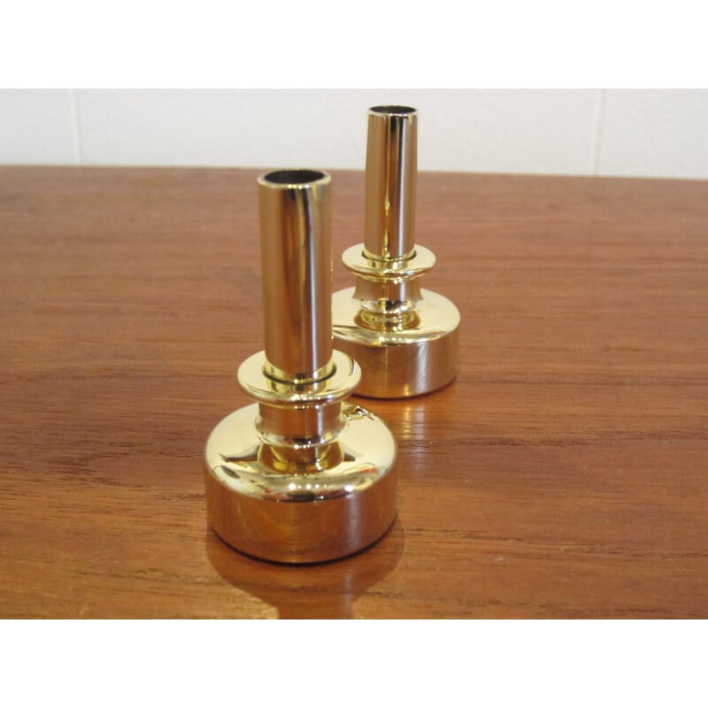 Pair of vintage L92 candlesticks by Hans-Agne Jakobsson Scandinavian 