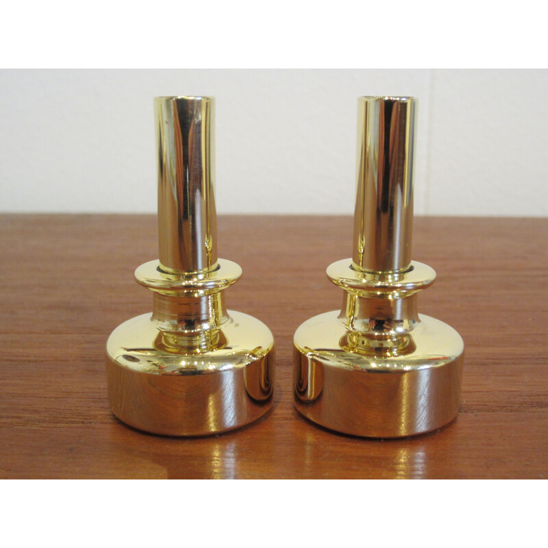 Pair of vintage L92 candlesticks by Hans-Agne Jakobsson Scandinavian 