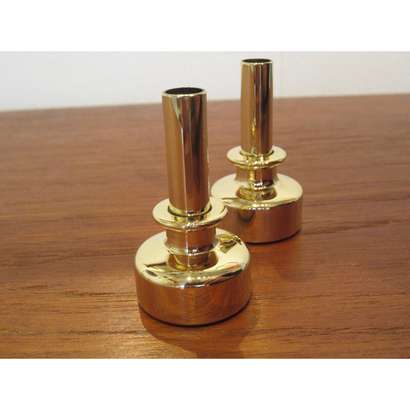 Pair of vintage L92 candlesticks by Hans-Agne Jakobsson Scandinavian 