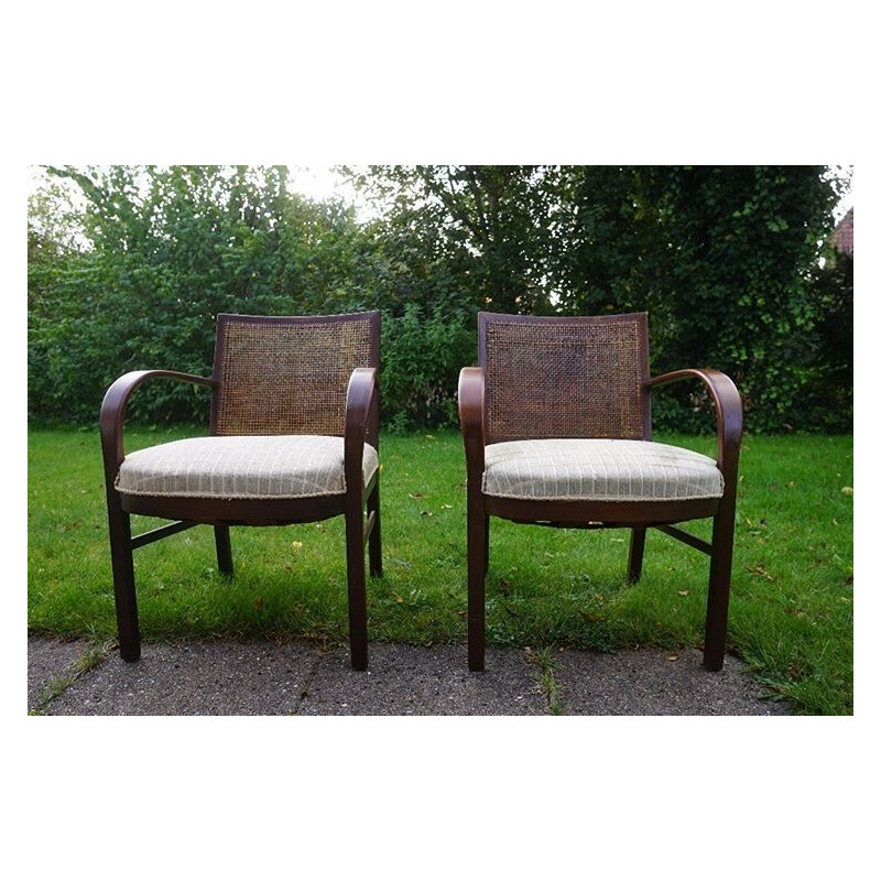 Paire de fauteuils Vintage Fritz Hansen