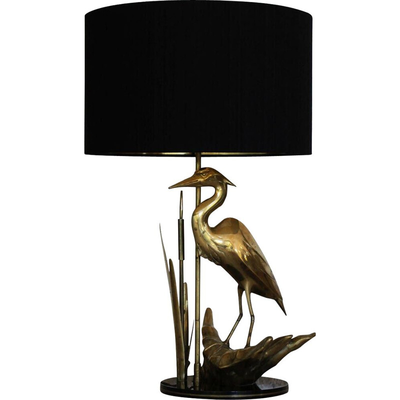 Vintage Heron Lamp 1970