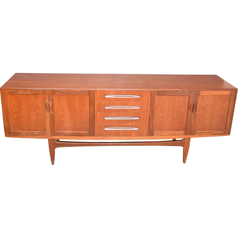 Long vintage G Plan Fresco Teak Sideboard Cabinet By Viktor Wilkins