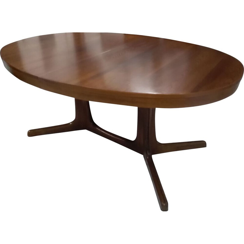 Vintage oval extensible table Baumann 1970