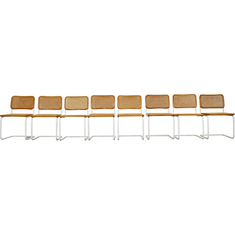 Ensemble de 8 chaises vintage B32 par Marcel Breuer