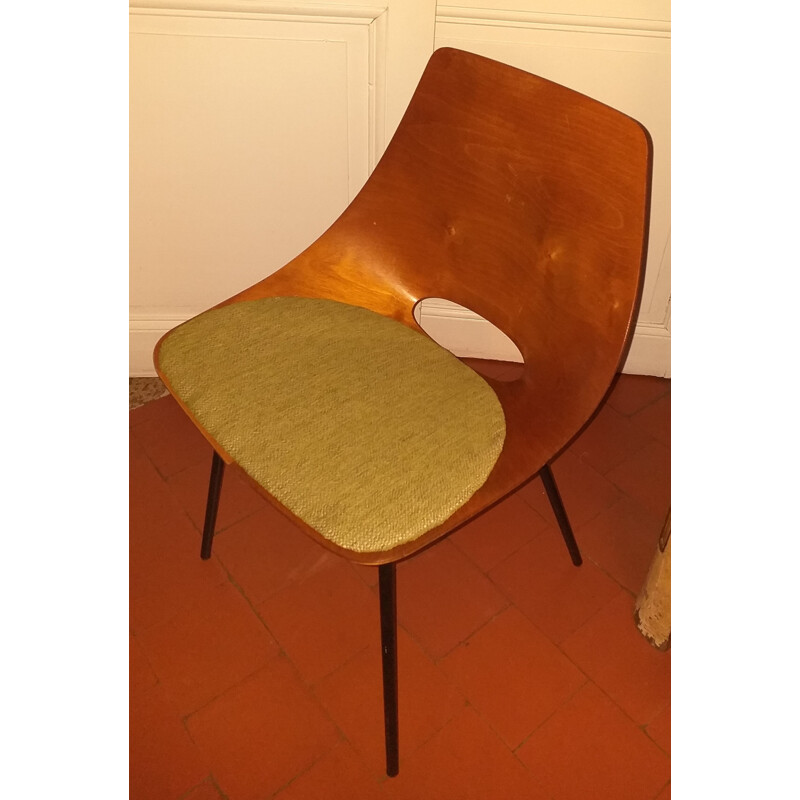 Vintage amsterdam stone chair GUARICHE 1950