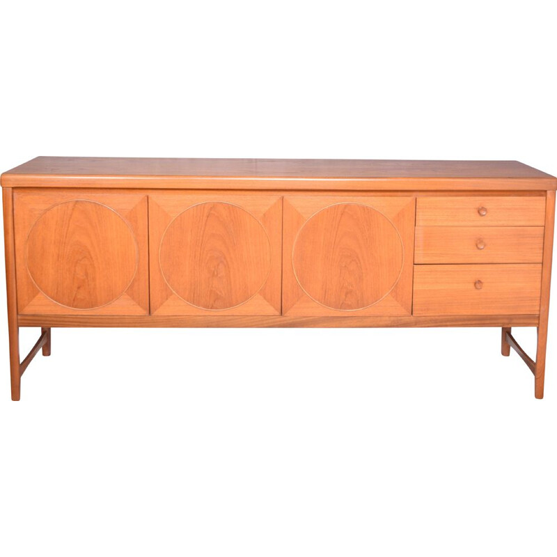 Vintage Sideboard Teak Nathan Circles 1960s