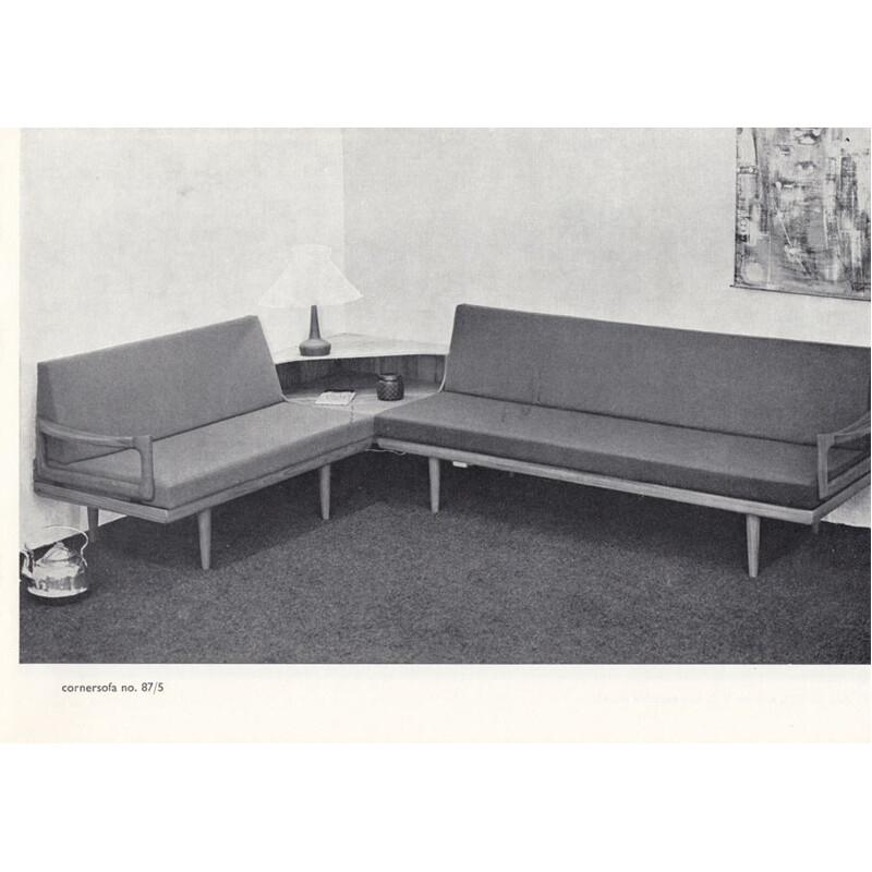 2 vintage seat Sofa by Tove & Edvard Kindt-Larsen for Gustav Bahus