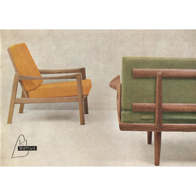 2 vintage seat Sofa by Tove & Edvard Kindt-Larsen for Gustav Bahus