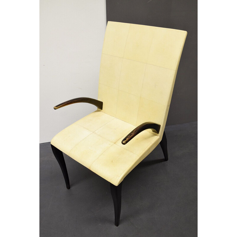 Vintage Armchair from R&Y Augousti French 1980s