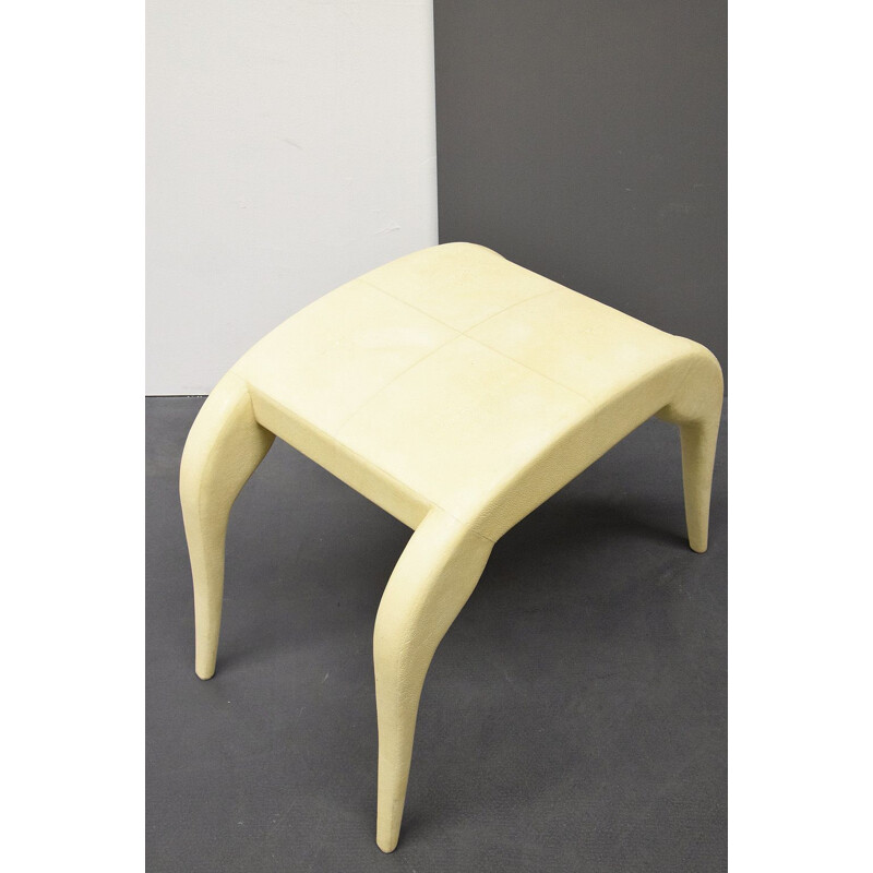 Vintage  Stool from R&Y Augousti French 1980s