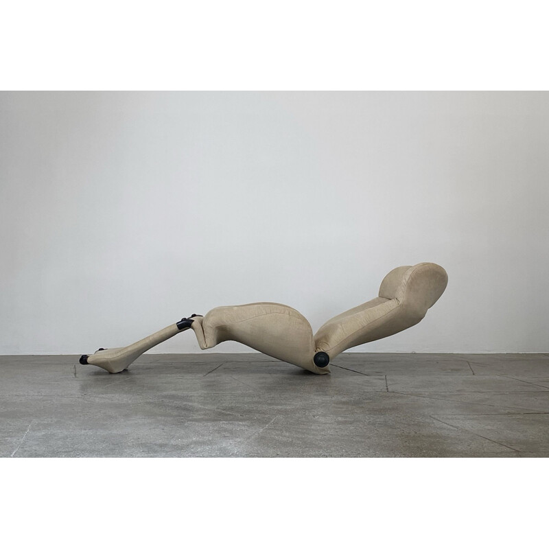 Vintage Lounge Chair Model Wink By Toshiyuki Kita For Cassina 1980s