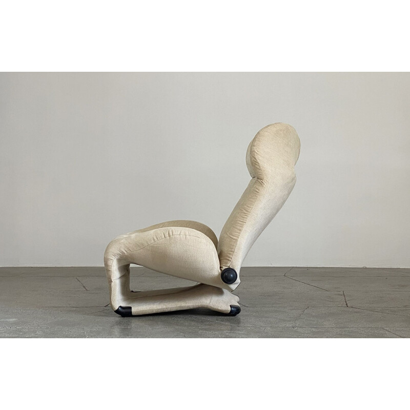 Vintage Lounge Chair Model Wink By Toshiyuki Kita For Cassina 1980s