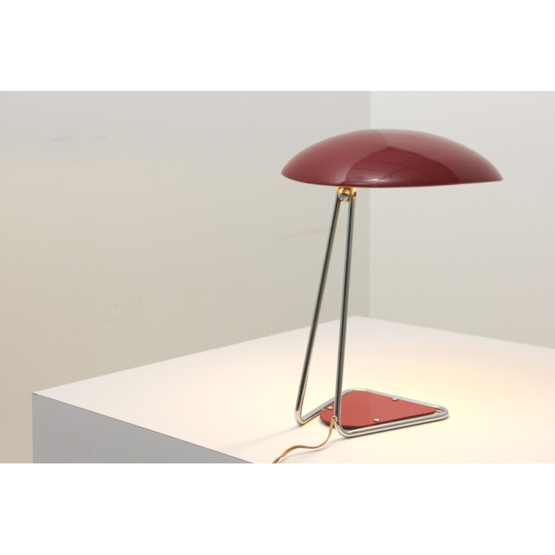 Vintage Red Desk Lamp by Kaiser Idell, Germany 1950s